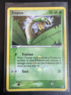 2004 Pokemon TROPIUS 27/101 Ex Hidden Legends Set REVERSE HOLO Foil Rare NM - Image 1