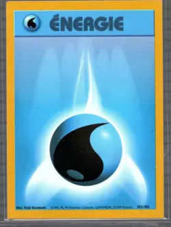 FRENCH - Water Energy SQUARE CUT ERROR - Base Set - Pokemon Card 102/102 - MP #2 - Image 1