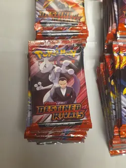 Lot of 130 Pokemon TCG Scarlet & Violet Destined Rivals Booster Packs Sealed - Image 3