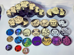Pokemon TCG Official Flip Coin Lot Plastic - x207 Coins - Vintage - Image 1
