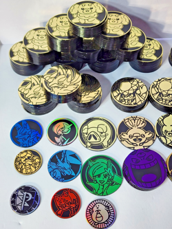 Pokemon TCG Official Flip Coin Lot Plastic - x207 Coins - Vintage - Image 2