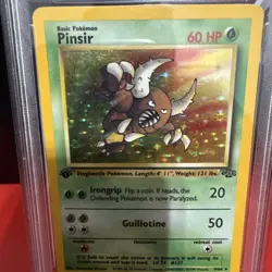 1999 Pokemon Jungle 1st Edition Pinsir Holo #9 PSA 6 EX-MT WOTC Vintage 🛡 - Image 3