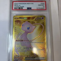2023 Pokemon Mew En-151 #205 Mew Ex Hyper Rare PSA 10 GEM MT - Image 1