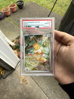 2025 POKEMON SVP EN-SV BLACK STAR PROMO 173 EEVEE PRISMATIC EVOLUTIONS PSA 10 - Image 1