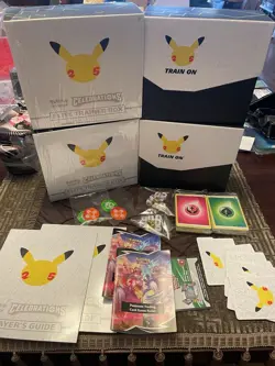 2x Pokemon TCG: 25th Anniversary Celebrations ETB Empty - No booster packs - Image 1