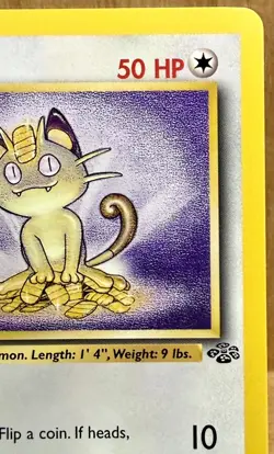 Meowth Jungle Set 1st Edition 1999 Vintage Pokemon TCG - Image 4