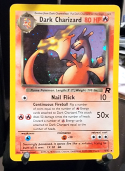 1999 Pokemon Team Rocket Dark Charizard 4/82 - Holo Rare - MP - Clean Front! - Image 1