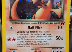 1999 Pokemon Team Rocket Dark Charizard 4/82 - Holo Rare - MP - Clean Front! - Image 4
