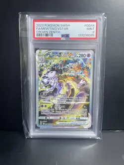 2023 POKEMON SWORD & SHIELD CROWN ZENITH #GG44 FULL ART/MEWTWO VSTAR PSA 9 - Image 2