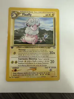 Pokemon Flaaffy 60 HP Stage 1 1st Edition 34/111 Regular Spanish 2001 - Image 1