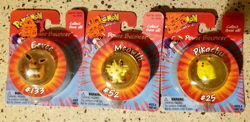 NEW Pokemon Power Bouncer Ball Balls Pikachu #25 Meowth #52 Eevee #133 SEALED - Image 1