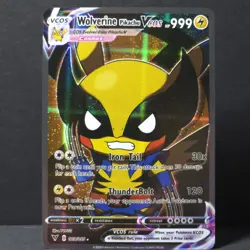 Wolverine Pikachu VCOS 003/055 Pokemon TCG Fan Art Cosplay Textured Near Mint - Image 1