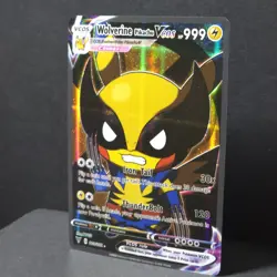 Wolverine Pikachu VCOS 003/055 Pokemon TCG Fan Art Cosplay Textured Near Mint - Image 3