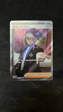 Boss’s Orders 256/217 Ultra Rare Full Art Pokemon TCG Ascended Heroes NM - Image 1