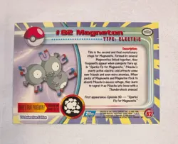 Topps Pokemon series 2 blue logo Magneton #82 holo foil LP - Image 2