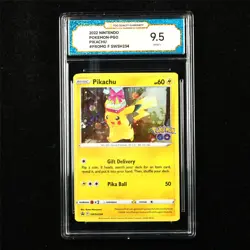 TQG 9.5 MINT+ 2022 Pokemon ENG Pikachu SWSH234 Promo - Image 1