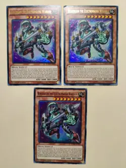 3x Berserkion The Electromagna Warrior SDMY-EN004 Ultra Rare 1st Ed LP/MP - Image 2