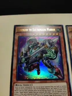 3x Berserkion The Electromagna Warrior SDMY-EN004 Ultra Rare 1st Ed LP/MP - Image 4
