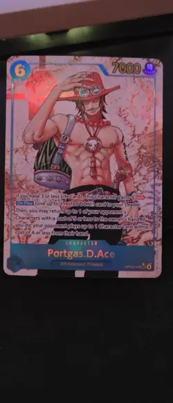 Portgas D Ace (Alt Art) Foil Parallel One Piece Carry On His Will OP13-119 SEC - Image 1