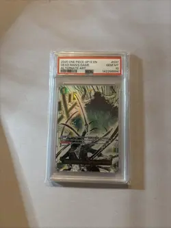 2025 ONE PIECE OP12-037 LEGACY OF THE MASTER DEAD MAN'S GAME ALT ART PSA 10 - Image 1