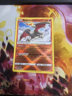 Pokemon TCG Radiant Charizard Crown Zenith Holo Card 020/159 Rare NM Condition - Image 1