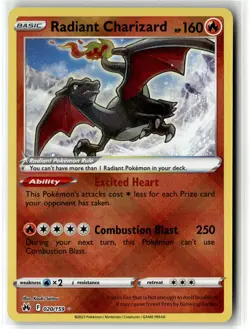Radiant Charizard ⭐ 020/159 Holo Radiant Rare Crown Zenith 2023 Pokemon NM - Image 1