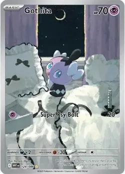 ⚪Pokemon - Gothita - 124/086 - Illustration Rare - SV: White Flare - NM⚪ - Image 1