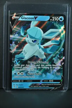 Glaceon V 040/203 Evolving Skies 2021 Ultra Rare Holo Pokemon TCG Card - NM - Image 3