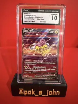 Pokemon TCG Raikou V GG41/GG70 Galarian Gallery, Crown Zenith | CGC 10 Graded - Image 1
