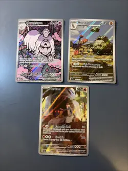 Bundle of 3 full art pokemon cards Houndstone Torkoal Mudsdale - Image 1