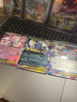 Bundle Of 3 Mega Ex Pokemon Cards - Image 1