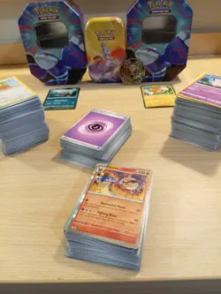 Pokemon Cards Gift Tin Bundle - 500 x Card, 3 tins and 60+ Bulk Booster Joblot - Image 3