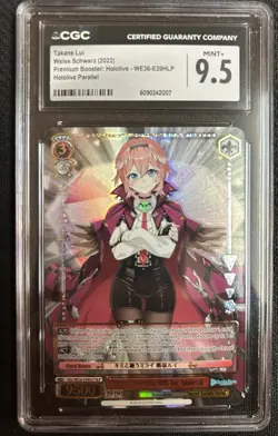 2022 Weiss Schwarz Hololive Wishing For A Future With You Takane Lui HLP Cgc 9.5 - Image 1