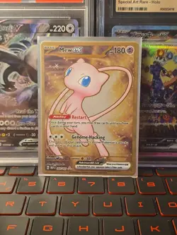Mew EX Gold Metal Card 205/165 Scarlet Violet 151 Secret Rare Pokemon - Image 1