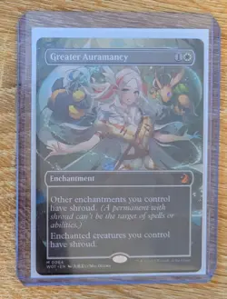 Greater Auramancy (Anime Borderless) Wilds of Eldraine: Enchanting Tales Regular - Image 1