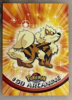 ARCANINE #59 - Topps SERIES Pokemon Card - RED LOGO - NON-HOLO - Image 1