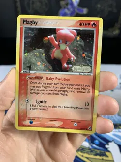 Pokemon Card Ex Legend Maker Magby 58/92 2006 Reverse Stamped Holo - Image 2