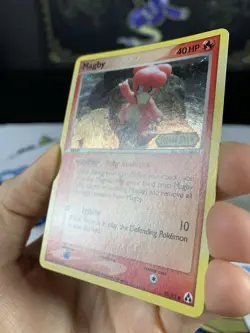 Pokemon Card Ex Legend Maker Magby 58/92 2006 Reverse Stamped Holo - Image 3