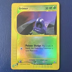 LP Pokemon Grimer Aquapolis Reverse Holo 079/147 Common Card - Shocked Grimer - Image 1