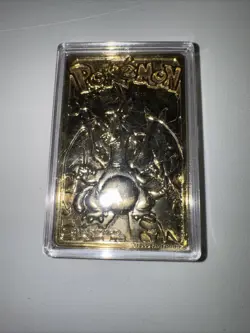 1999 Charizard Pokemon Trading Card 24K Gold Plated, Limited Edition Burger King - Image 1