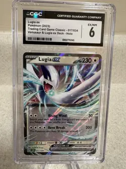 Pokemon Lugia ex 017/034 Trading Card Game Classic Holo CGC 6 - Image 1