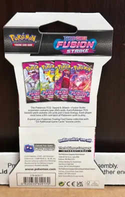 Pokemon TCG: Sword & Shield-Fusion Strike Sleeved Booster Pack - 10 Cards 820650809163 - Image 2