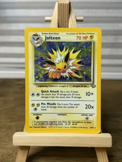 1999 Jolteon Jungle 4/64 Holo Unlimited Holo Rare Pokemon TCG Vintage Card - Image 1