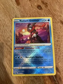 Radiant Greninja - 046/189 - Pokemon Astral Radiance Radiant Rare Card NM - Image 1