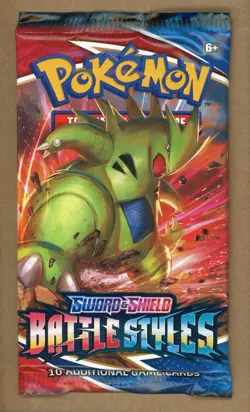 Pokemon TCG Battle Styles Booster Pack - 10 Cards Factory Sealed TYRANITARU - Image 1