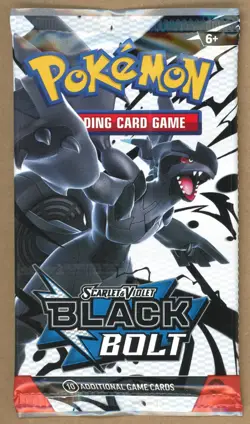 Pokemon Scarlet & Violet Black Bolt Booster Pack Factory Sealed NEW 10 Cards - Image 1