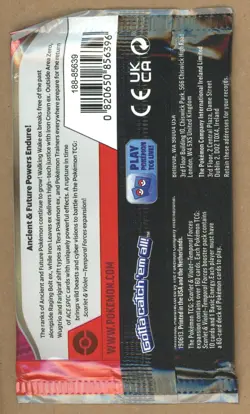 Pokemon Scarlet & Violet Temporal Forces Booster Pack Factory Sealed 10 Cards - Image 2