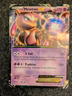 Pokemon Card Mewtwo EX BW45 Black & White Rare Promo Light Play - Image 1