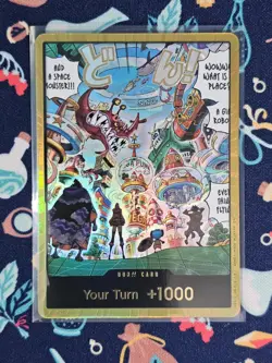 One Piece TCG The Azure Sea’s Seven English DON!! Card (Egghead) (Gold) OP14 - Image 1