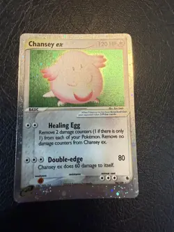 Pokemon TCG Chansey EX Holo Card 96/109 Ruby and Sapphire LP - Image 1